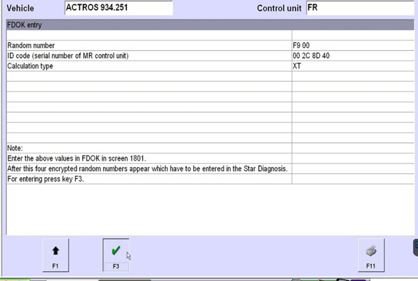 MERCEDES-BENZ DAS FDOK/VEDOC ENCRYPTED RANDOM 1