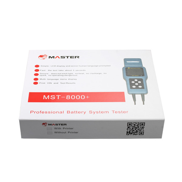 MST-8000+ Digital Battery Analyzer With Detachable Printer