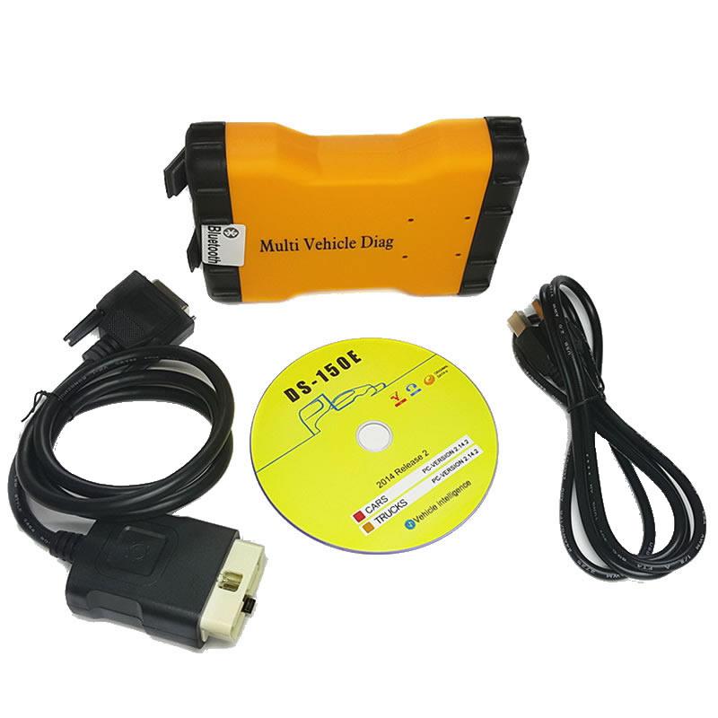 Promotion 2015.3 New TCS CDP+ Multi Vehicle Diag Yellow Version With Bluetooth