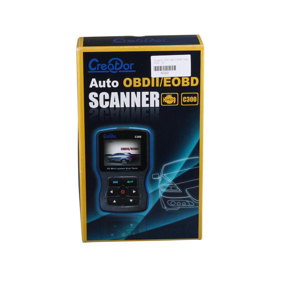 Creator C300 V4.1 OBDII/EOBD Scan Tool Hand-held Scanner Free Update Online