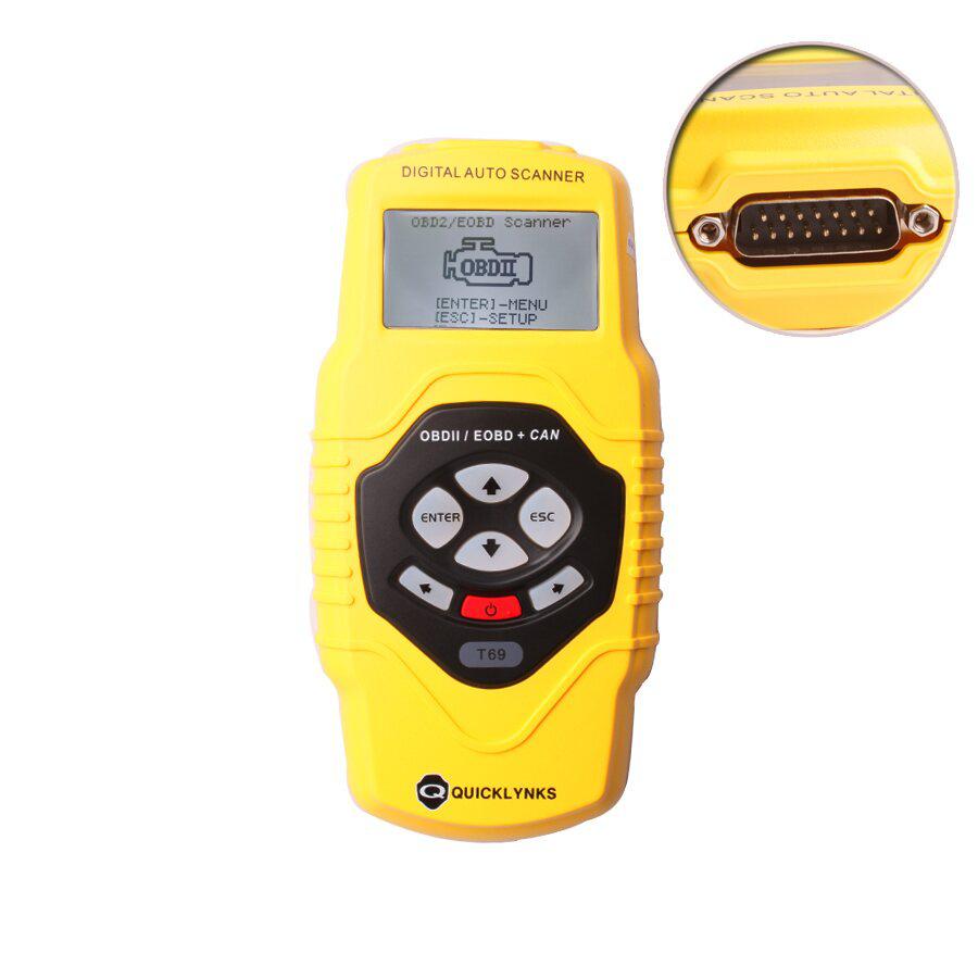 OBDII Auto Vehicle Scanner Diagnostic Tool T69(Multilingual Updatable)