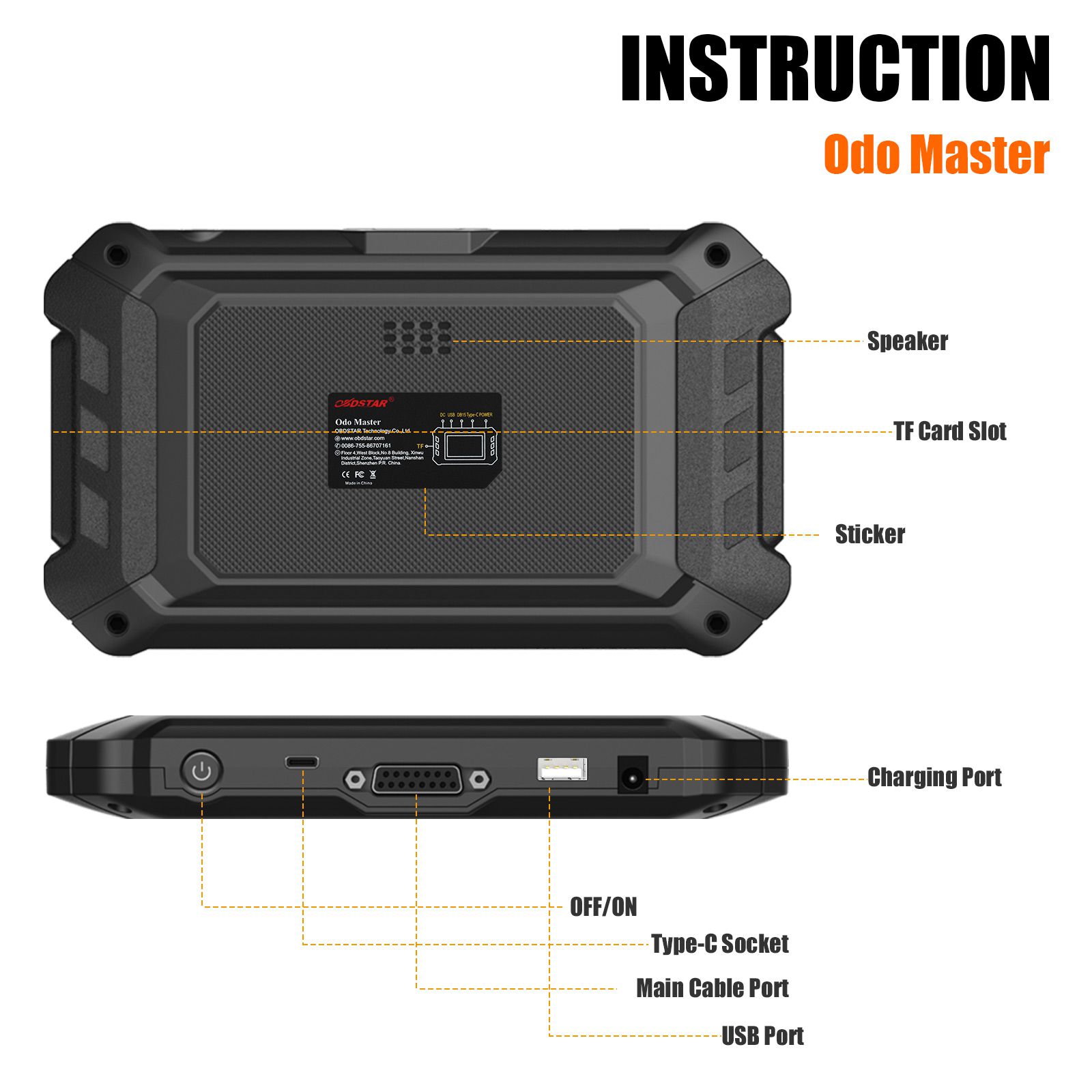 OBDSTAR ODO Master for Odometer Adjustment/Oil Reset/OBDII Functions