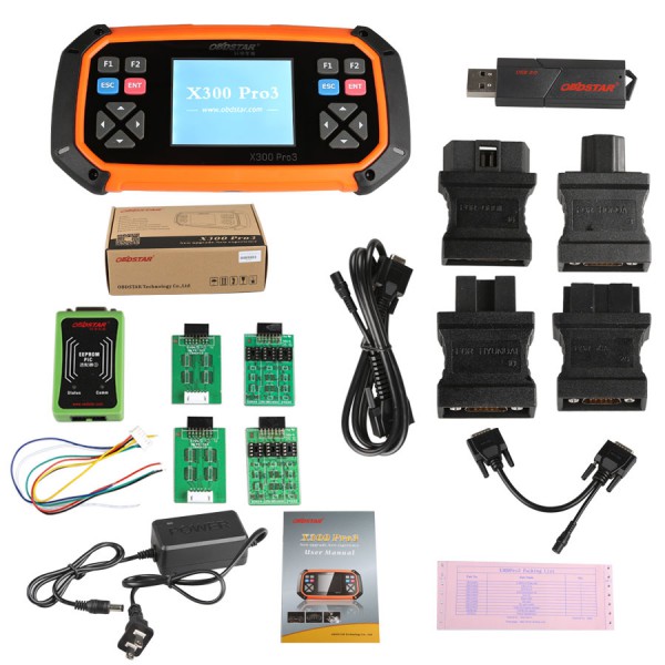 OBDSTAR X300 PRO3 Key Master with Immobiliser + Odometer Adjustment +EEPROM/PIC+OBDII