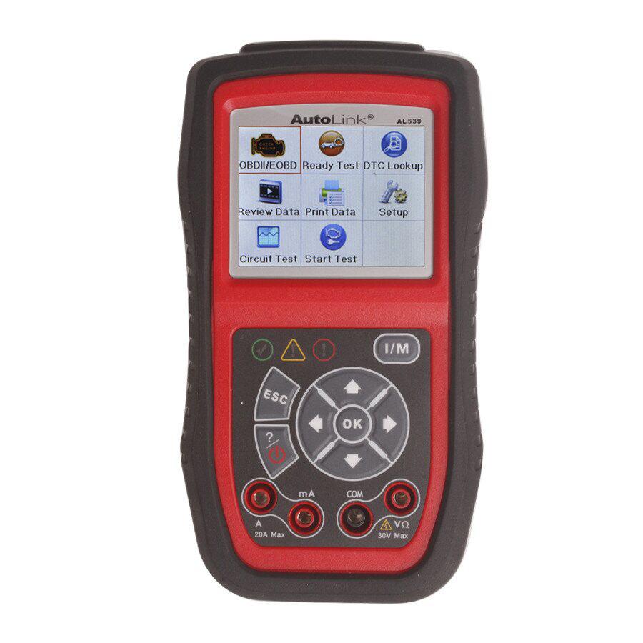 Original Autel AutoLink AL539 OBDII/CAN Scan Tool Update Online Multi Language Support