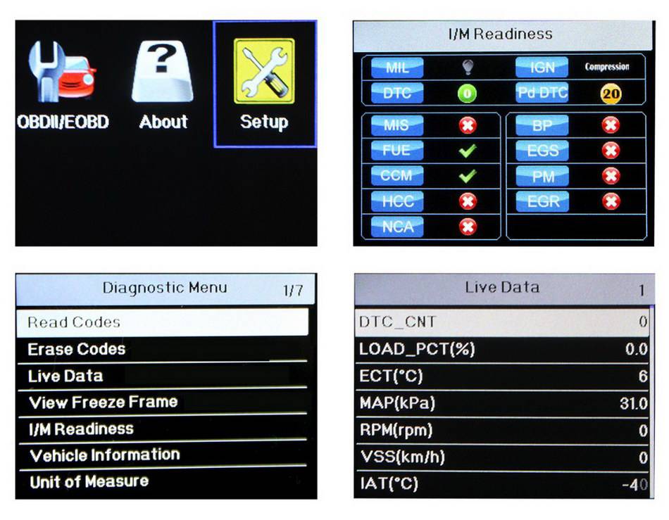 Original Foxwell NT201 Universal OBD2 EOBD CAN Scanner