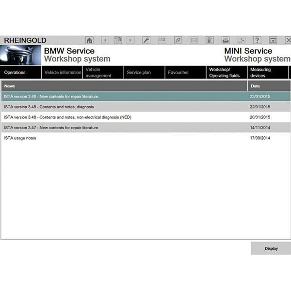 Perfect Version V2015.3 BMW ICOM ISTA-D 3.48.20 ISTA-P 3.55.1.001 Win8 System 256GB SSD Multi Language