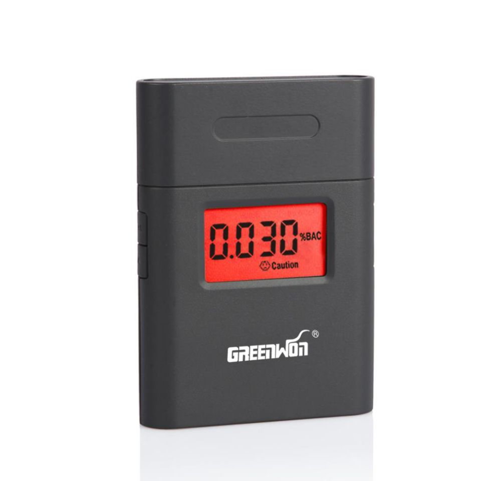 Portable 360 degree rotating mouthpiece red backlight Accurate Breath Alcohol Tester