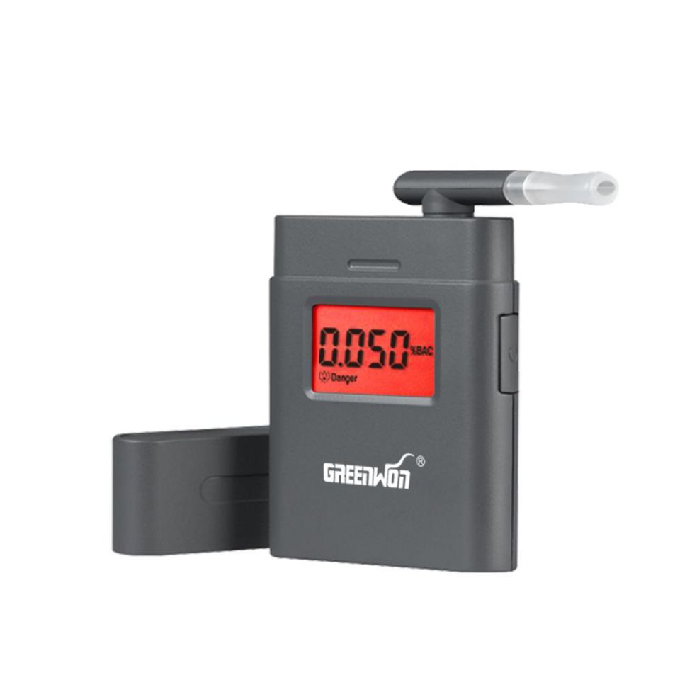 Portable 360 degree rotating mouthpiece red backlight Accurate Breath Alcohol Tester