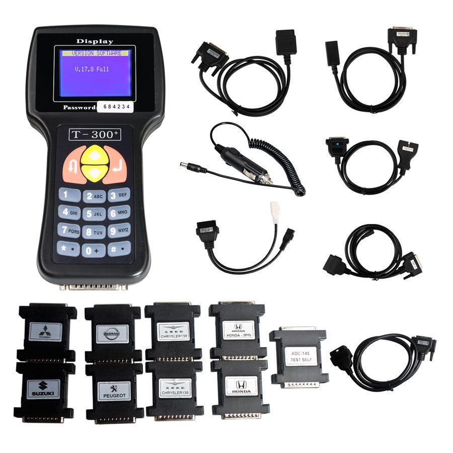 2017.17.8 Spanish Version T300 T300+ Key Programmer Black