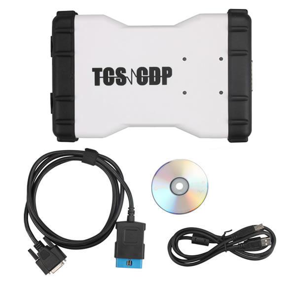 Promotion 2015.3 New TCS CDP+  Auto Diagnostic Tool White Version With Bluetooth