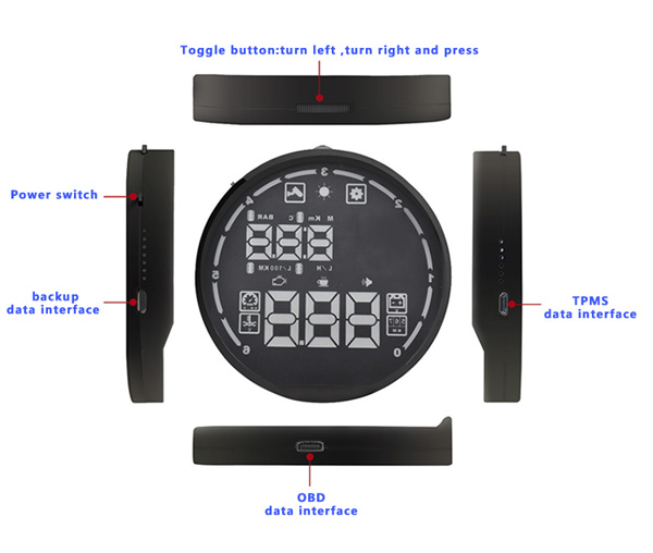 V-checker  H501 Head Up Display Specification Display 2