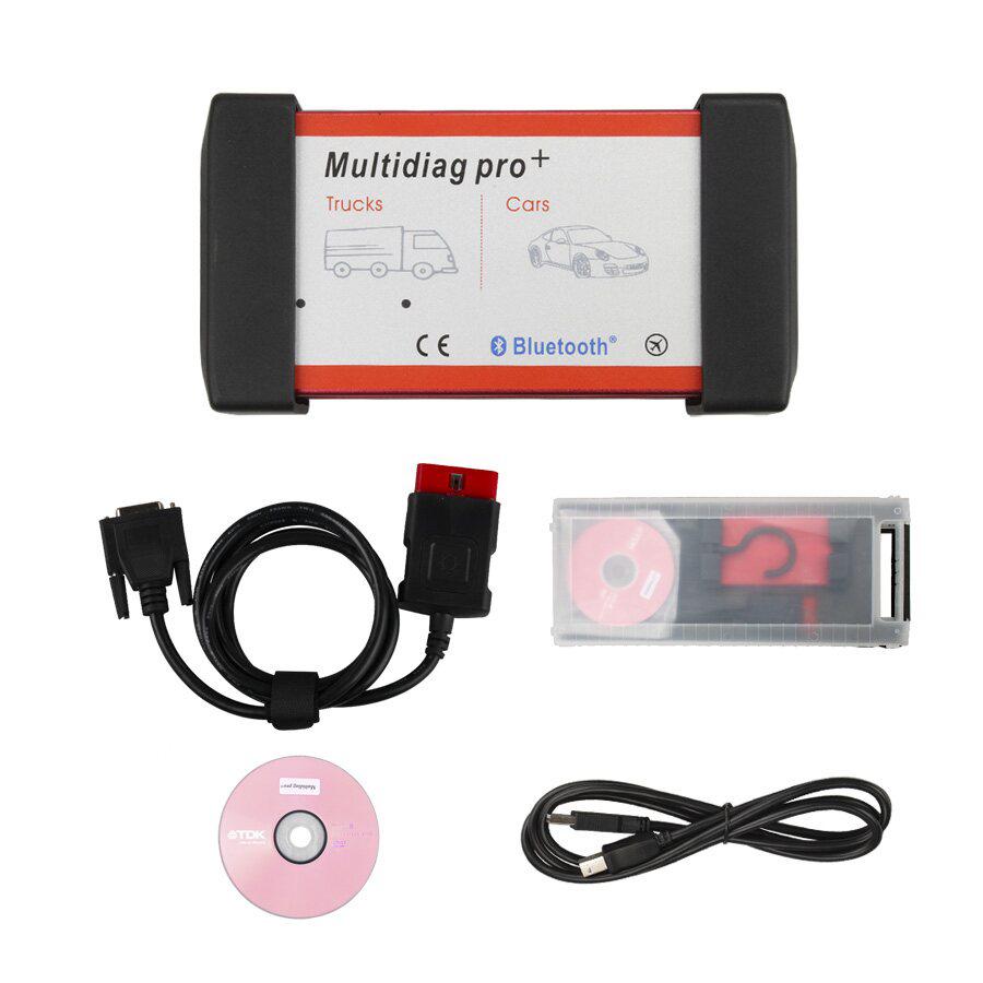 V2015.03 New Design Multidiag CDP+ for Cars/Trucks and OBD2 with Bluetooth and 4GB Memory Card