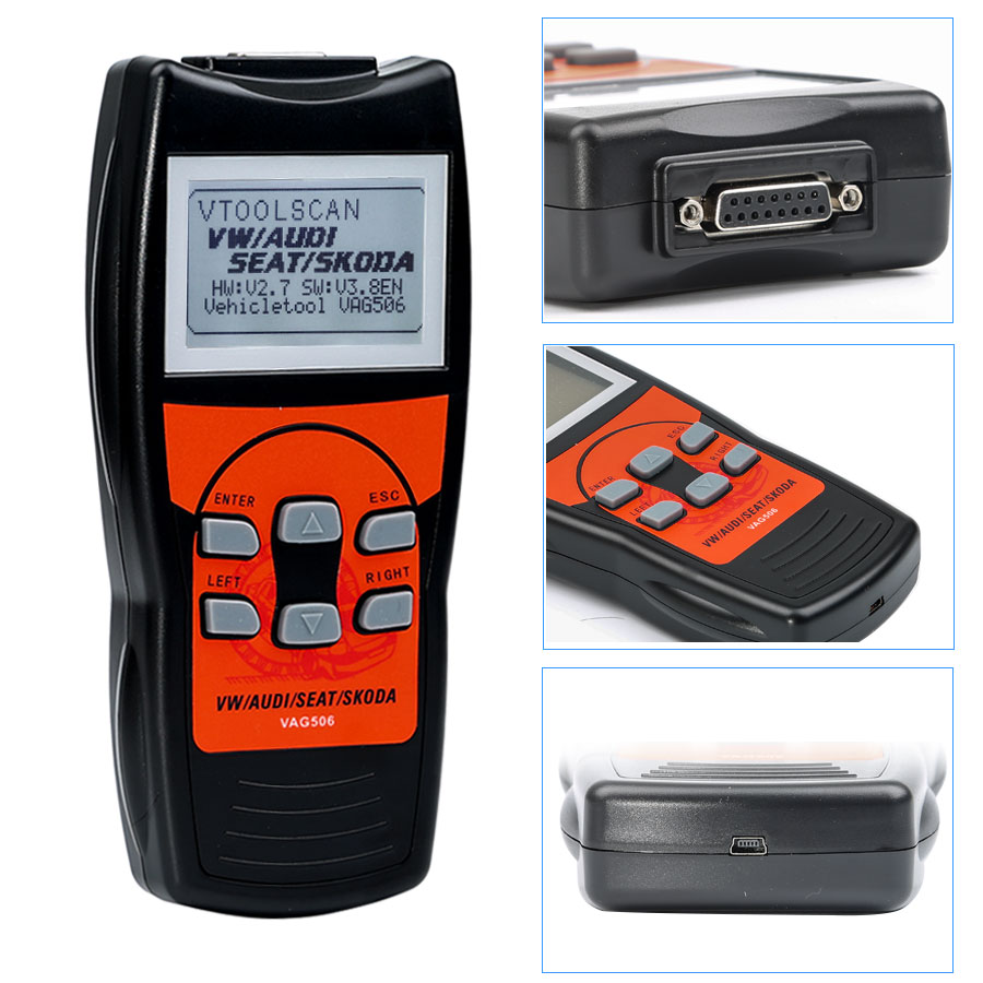 VAG506 VAG Professional Scan Tool with Oil Reset and Airbag Reset Function