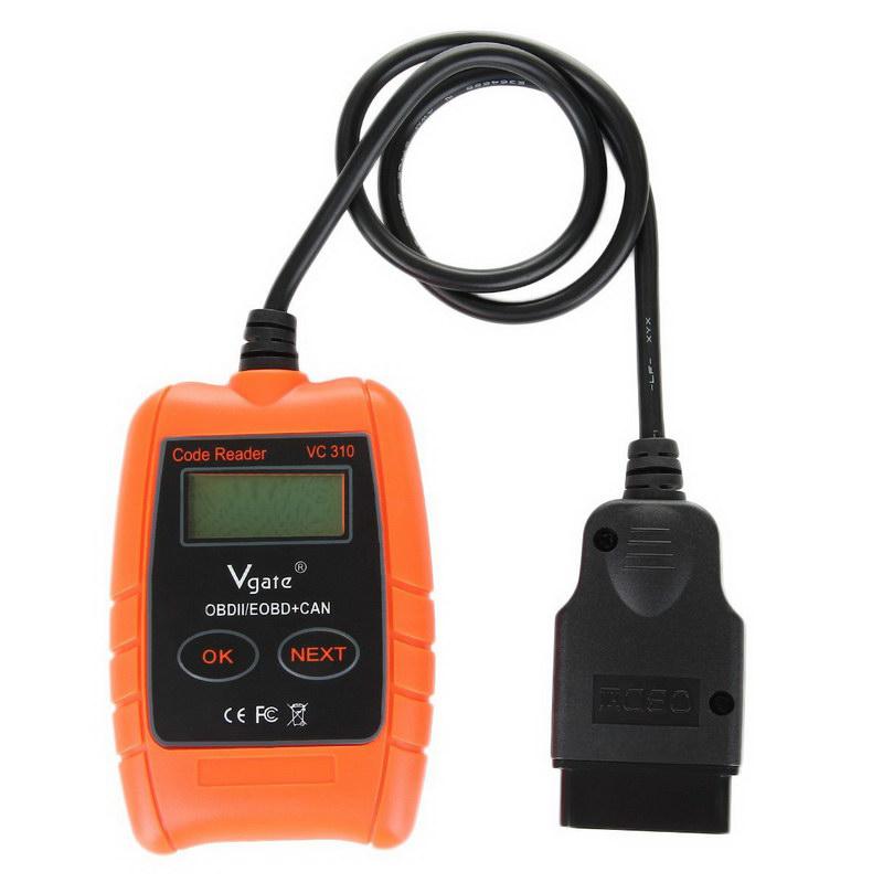 VC310 OBD2 OBDII EOBD CAN Auto Scanner Code Reader & Cleaner Car Diagnostic Tool