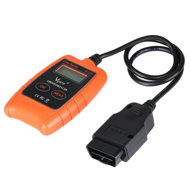 VC310 OBD2 OBDII EOBD CAN Auto Scanner Code Reader & Cleaner Car Diagnostic Tool