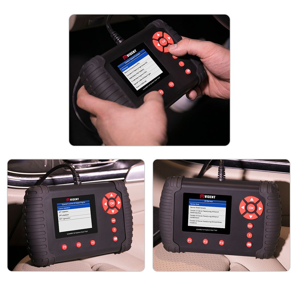 Original VIDENT iLink400 Full System Scan Tool Single Make Support ABS/SRS/EPB//DPF Regeneration/Oil Reset