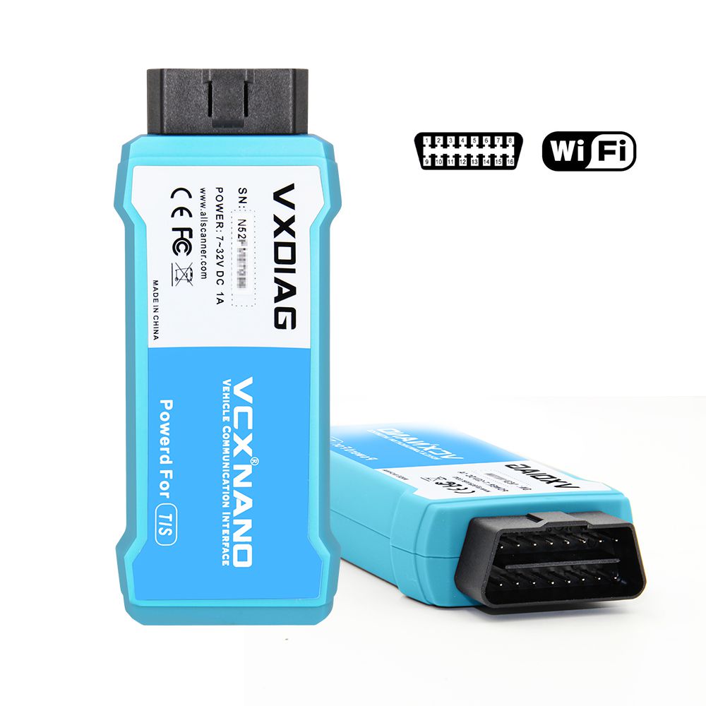 VXDIAG VCX NANO for TOYOTA TIS Techstream V12.00.127 Compatible with SAE J2534 WIFI Version