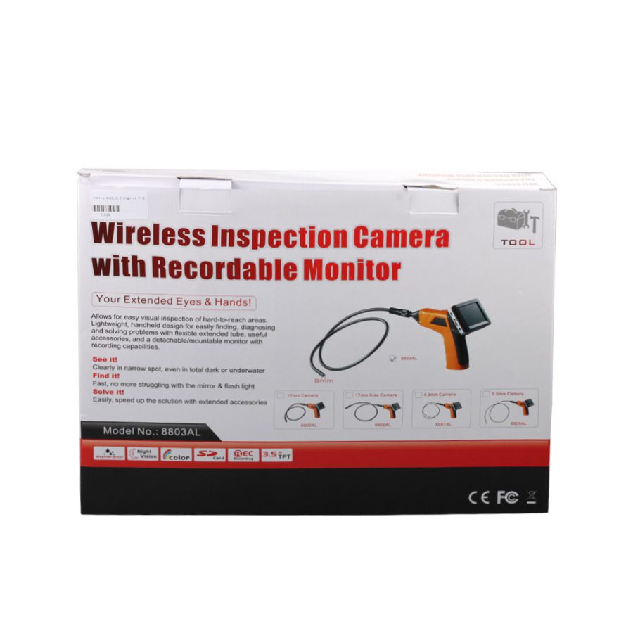 Wireless Inspection Camera with 3.5inch Monitor  Digital Inspection Videoscope