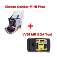 Latest Xhorse Condor MINI Plus Cutting Machine with VVDI MB BGA Tool Benz Key Programmer Get One Free BGA Token Everyday