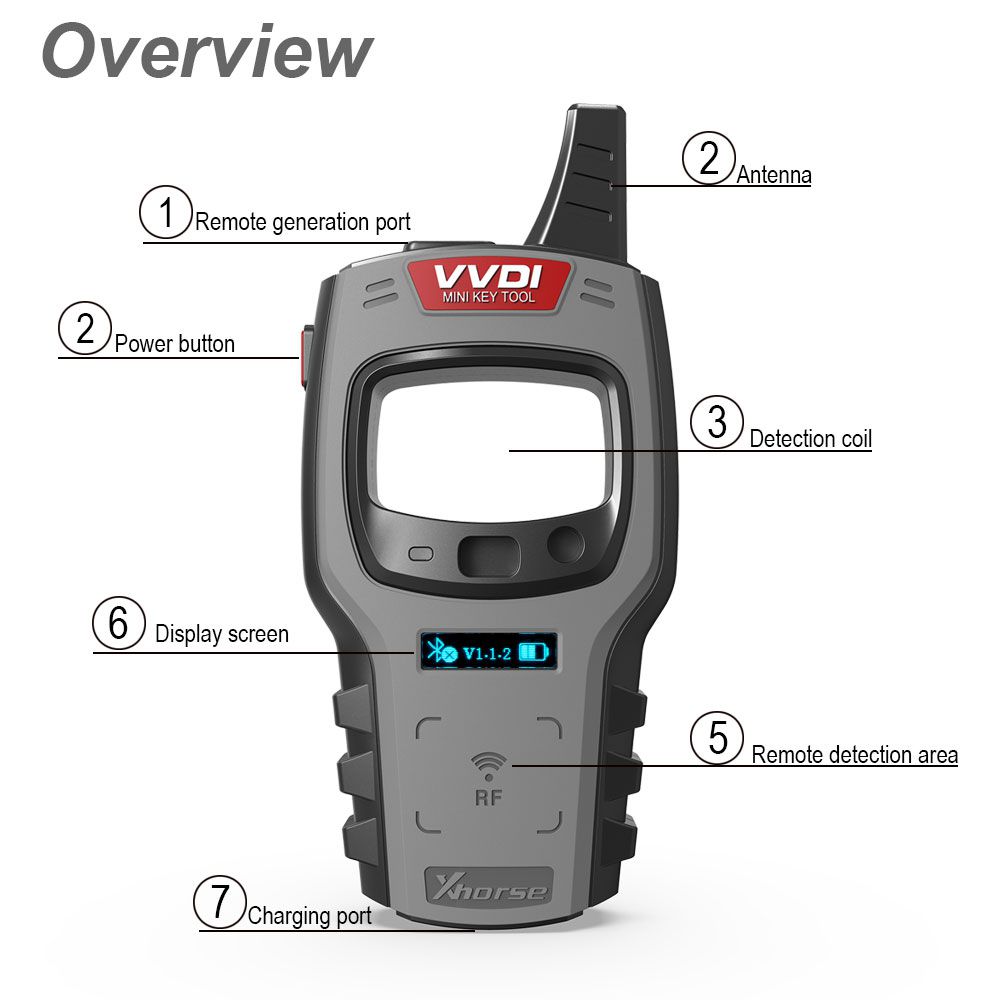 2019 New Arrival Xhorse VVDI Mini Key Tool Remote Key Programmer Support IOS and Android The Same Functions as VVDI Key Tool