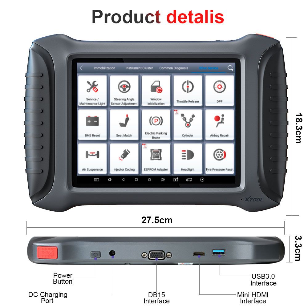 XTOOL X100 PAD3 X100 PAD Elite Professional Tablet Key Programmer With KC100 Global Version 2 Years Free Update