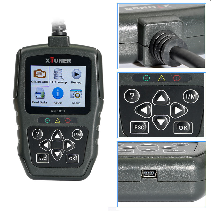 Multi-language XTUNER AM1011 OBDII/EOBD Plus Code Reader Update Online