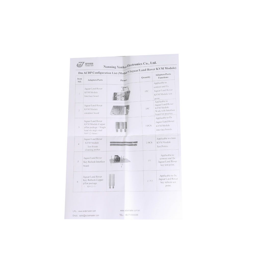 Yanhua Mini ACDP Module9 Land Rover Key Programming Support KVM from 2015-2018 Add Key & All Key Lost