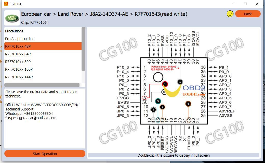 CG100X Works on 2018 Land Range Velar