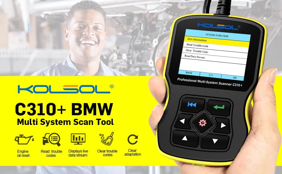 KOLSOL C310 Full System Scan Tool Code Scanner for BMW