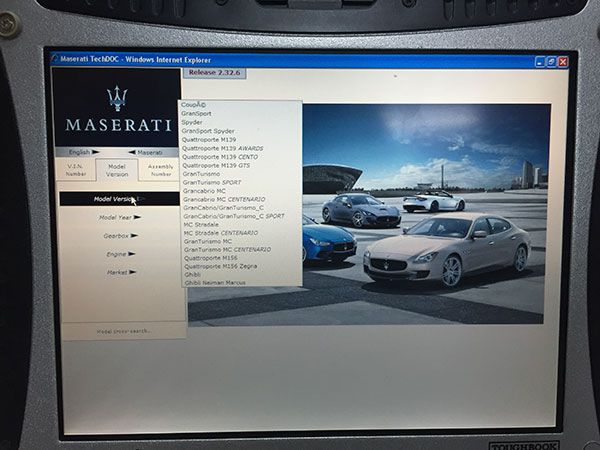 MDVCI Maserati Detector Software