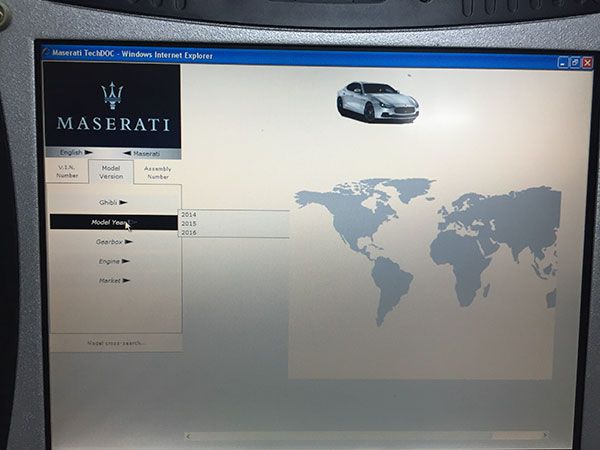 MDVCI Maserati Detector Software