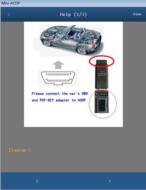 PCF-key Adapter for Yanhua Mini ACDP Module6