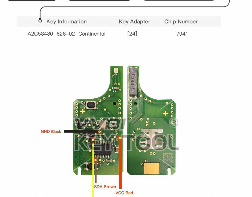 VVDI KEY TOOL XDKTR1EN Renew Adapter 13-24