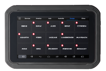 Front View of EZ300 Tablet Display
