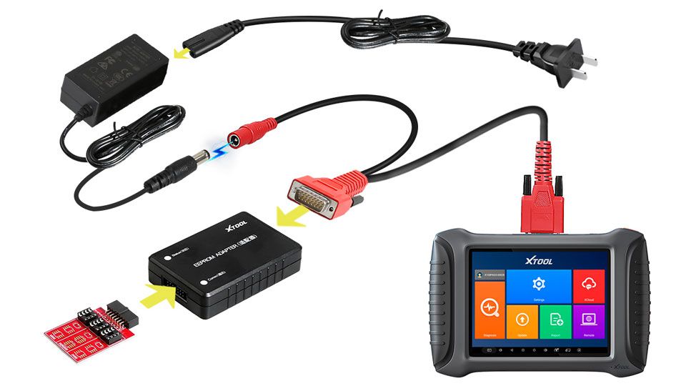 Xtool x100 pad3 eeprom adapter connection