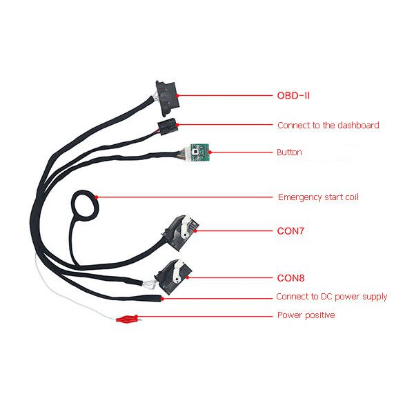 BMW FEM data desktop test platform wiring connection-2